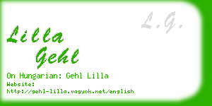 lilla gehl business card